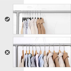 Оптовая продажа, толстая вешалка для одежды для взрослых, вешалка для одежды, нескользящая, бежевый, желтый, бархатный и тканевый костюм, вешалка для одежды для гардероба - Product Image 3