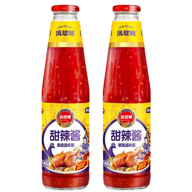 Feng Qiumai Thai Süße würzige Sauce 760g Flasche Hand burger im thailändischen Stil Dip Fries Chicken Roll Sauce