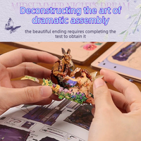 Kit de Bricolage Maison Miniature 3D en Bois - Cadeau Idéal - Puzzle DIY - Jouet en Bois à Assembler