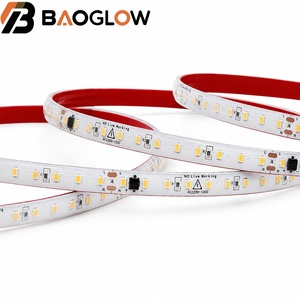 ไฟ LED แบบเทป 120LED/M 2835 LED AC220V 10W/M แผงทองแดง 8 มม. IP68 ซิลิโคนกันน้ำแบบแข็ง ตัดได้ทุกๆ 10 ซม. Ra80 หลายค่า CCT สำหรับไฟตู้ - Product Image 1