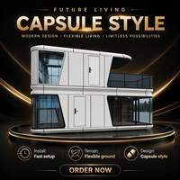 Expédition Rapide Nouveau Design 2025 Maison Capsule Spatiale à 2 Étages Installation Facile Espace Illimité avec Vie Confortable