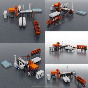 Nouvelle centrale de mélange d'asphalte fixe Uniquemac UAT100 haute efficacité 100tph avec contrôle moteur PLC, mélange RAP avancé, certifiée CE ISO - Product Image 4