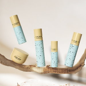 Đá Cẩm Thạch đốm mô hình nhựa vuông Lotion chai đặt cho dầu gội điều cơ thể rửa <span class=keywords><strong>HDPE</strong></span> Nhựa Tùy Chỉnh Logo bán buôn - Product Image 5