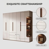 Armoire de chambre autoportante en bois, design gratuit, écologique, durable, grande capacité, moderne et simple pour la maison, le bureau, l'hôtel, la villa