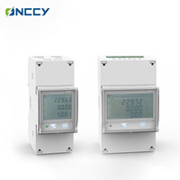 Compteur d'énergie numérique AC monophasé sur rail DIN série EM ONCCY 45A 220V EN50470 3 IP51 AFFICHAGE TACTILE