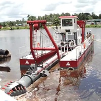 Fraise hydraulique personnalisée drague de sable à aspiration moteur de pompe à moteur équipement de dragage de rivière urbaine dragage personnalisé de rivière de lac de mer