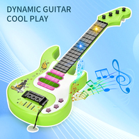 Mini Stringed Instruments Toy Kids Electronic Guitar Multi-function Mode Instrument Music Education Guitar Toy with Light