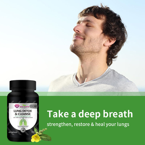 אספקה ישירה מהמפעל, כמוסות ניקוי ריאות, 60 יחידות, עלי מולין, שורש מרשמלו, תוסף תזונה לבריאות מערכת הנשימה, ייצור לפי הזמנה - Product Image 3