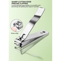 Ensemble de coupe-ongles ultra-affûtés avec logo personnalisé, outil de soin des ongles, acier inoxydable, coupe-ongles pour doigts et orteils, pour cadeaux promotionnels