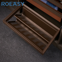Organisateur de rangement de luxe pour dressing, tiroir à chaussures coulissant à cadre en aluminium pour armoires de chambre