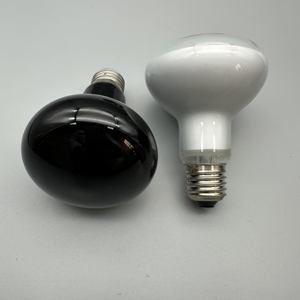 Lampada Riscaldante per Rettili Collesun R63/R80, Lampadina Rossa Notturna per E26/E27, Materiale in Vetro, Stile Classico Rotondo per Uso Interno - Product Image 3