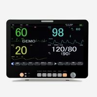 Moniteur ECG à grand écran de 15.6 pouces moniteur patient multiparamètre test ecg avec pression artérielle automatique Elettrocardiogramma