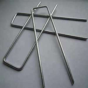 Agrafes en U en <span class=keywords><strong>fer</strong></span> galvanisé électrique, classe 4, tige lisse - Product Image 2