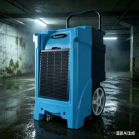 Déshumidificateur portable AONE-90L électronique, capacité de 90 L/jour, arrêt automatique, fonctionnement silencieux, couverture de 1500 pieds carrés pour les sous-sols