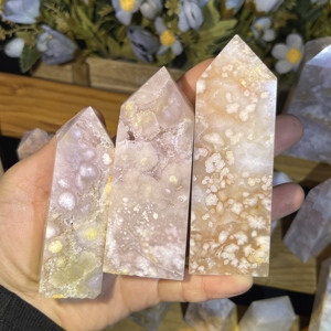 Vente en gros de cristaux naturels de haute qualité polis, pointe d'améthyste <span class=keywords><strong>rose</strong></span> Druzy avec décoration de géode de quartz - Product Image 1