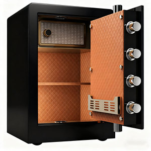 Chenguang Setwall Series Home Safety Full Steel Fireproof Money/Gun Safe <b>Box</b> Key <b>Lock</b> Anti-Theft Safe Locker Black - Product Image 3