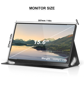 Màn hình di động mini 15.6 inch FHD 1080P IPS, loa kép, cổng Type-C, dành cho laptop, điện thoại, Switch, PS5 - Product Image 6