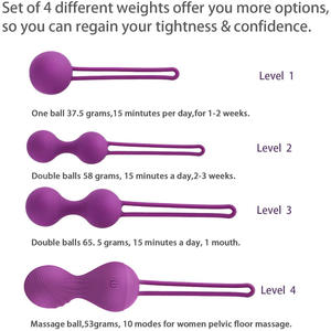 Aiersha Vaginal Exercise Contraction Postpartum Weibliche Privat pflege Kegel Ball Vierteiliges Set Springendes Ei - Product Image 3