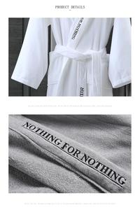 Usine fabrication 100% coton velours/velours et éponge à capuche <span class=keywords><strong>peignoir</strong></span> pour hôtel spa à la maison avec broderie - Product Image 4