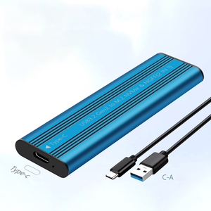 Tip C M.<span class=keywords><strong>2</strong></span> NGFF katı hal mobil sabit disk alüminyum alaşım kasa muhafaza 10Gbps harici HDD vidasız NGFF M.<span class=keywords><strong>2</strong></span> SSD kutusu - Product Image 3
