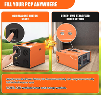 Compresseur Pcp 12v 4500psi 30mpa 300 bar Compresseur d'air Pcp avec affichage numérique et arrêt automatique de la pompe, Transforme intégrée
