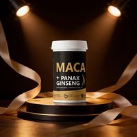 Capsules de Maca Plus Bio, Maca Ginseng, Maca Noire, Booster d'Énergie et de Vigueur, Complément Herbal pour Adultes, 120 gélules