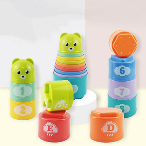 Fun Digital Stacking Cup Science Education Inspired Toy pour les enfants de 2 à 4 ans encourage les enfants à jouer à l'heure du bain - Product Image 4
