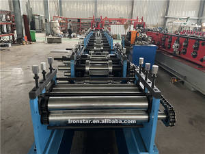 IRON STAR Hot Sale Voll automatische <span class=keywords><strong>C</strong></span>-und Z-Pfettenstahl-Kaltwalzform maschine Preis - Product Image 5