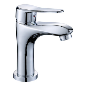 Grifo de lavabo de cobre fundido por gravedad, monomando, con válvula de cerámica, montaje en encimera para lavabo de baño - Product Image 2