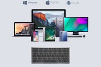 Nouveau clavier pliable sans fil mini avec support en cuir PU et pavé tactile caché, clavier USB Type-C pour tablette