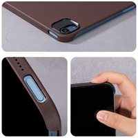 Housse pliante en cuir véritable antichoc de haute qualité pour Ipad Pro 11 12.9 pouces, étui pour Apple