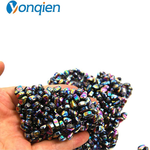 <span class=keywords><strong>Magnete</strong></span> Ovale in Ferrite Ceramica Lucida <span class=keywords><strong>Arcobaleno</strong></span> e Nera a Forma di Proiettile per Gioielli Fai-da-Te e Giocattoli Magnetici Educativi - Product Image 2