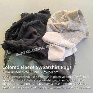 Trapos de Algodón 100% Industriales a Granel, Trapos de Limpieza de Máquinas Cortados y Teñidos, 10KG 25KG 100KG - Product Image 2