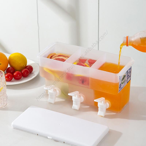 Vente en gros DD1448 Distributeur de boissons réfrigérées grande capacité avec infuseur pour fruits et fonction bouilloire, avec 3 compartiments - Product Image 5