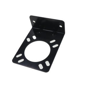 Adaptateur universel de montage sur attelage en acier, tête ronde noire, connecteur à 7 broches pour remorque - Product Image 1