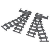 Blocs de construction en plastique DELO TOYS, ensemble de rails de train, 20 pièces, pour les enfants de 8 à 13 ans, pièces détachées