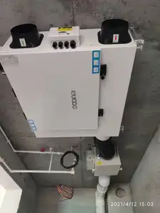 Ventilazione meccanica con recupero di calore intelligente sbrinamento PTC riscaldamento