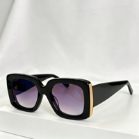 Lunettes de soleil vintage rétro unisexes de haute qualité, légères, multi-usages, forme carrée, verres dégradés, monture intégrale, protection UV, en acétate