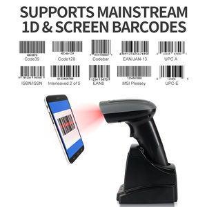 Gtcodestar 1D Máy quét cầm tay không dây Máy quét mã vạch CCD Đầu đọc mã vạch 2.4G mã vạch QUÉT SÚNG cho kho với phí cơ sở - Product Image 2