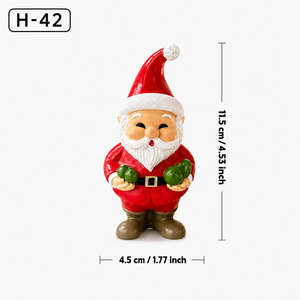 Nueva Figura de Gnomo Navideño de Resina, Adorno de Mesa con Sombrero de Santa Rojo y Verde, Gnomo con Bayas, Decoración Navideña para el Hogar y la Oficina, Regalo - Product Image 6