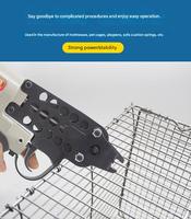 Pince à anneaux pneumatique de qualité industrielle pour la fixation de grillages de cages à poulets et lapins, type C, pistolet à clous pneumatique