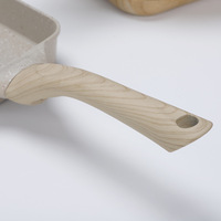 Sartén Japonesa para Tamagoyaki al por Mayor, Antiadherente, de Aluminio, para Rollos de Huevo, Rectangular, de Fondo Plano, para Cocina