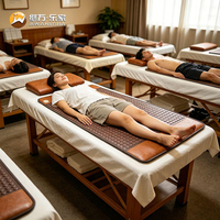 Jiwan Lejia Vente en gros de surmatelas chauffant en pierre de jade personnalisé, tapis de massage électrique pour centre de massage