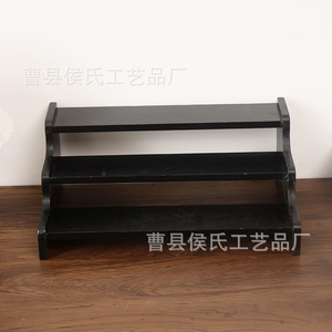 Wooden Tiered <b>Shelf</b> Multi Purpose <b>Desktop</b> Storage Rack For Office Organizer Standing Type Rectangle Shape - Product Image 5