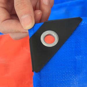 Bâche imperméable épaisse et résistante, multi-usages, bleue et <span class=keywords><strong>orange</strong></span>, en PE, personnalisable - Product Image 1