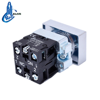 Sakelar Tombol Tekan Logam Elektrik Dua Kepala LAY5-BL8325 10A Arus Maksimum Proteksi IP45