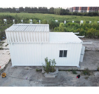 Maison modulaire en conteneur de 20 pieds à toit haut, structure en acier, grande porte double, appartement préfabriqué pour l'extérieur, garantie 1 an