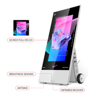 Écran tactile numérique LCD portable personnalisable de 43/50/55 pouces pour affichage publicitaire en magasin, éducation, centre commercial -1