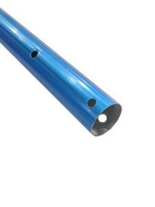 قضيب حوض السباحة, عمود حوض السباحة 15 قدم رشاقته 1.3 مللي متر أزرق الألومنيوم تلسكوبي السباحة ، قابل للتعديل 3 قطعة قابلة للتوسيع الخطوة ، ربط مقشدة - Product Image 3