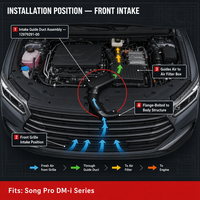 Nouvel ensemble de conduit d'admission d'air 12979291-00 pour BYD Song Pro DM-i Tuyau d'admission SA2HG-1109010